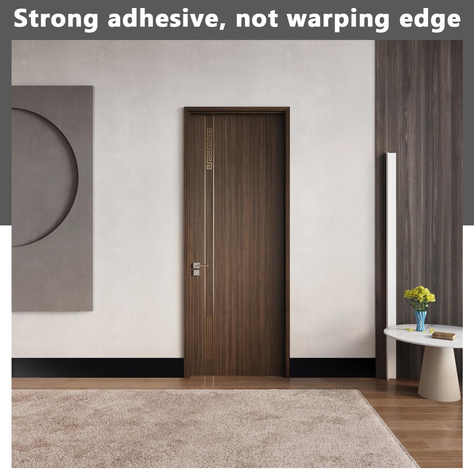 Housoutil Zócalo De Pvc Autoadhesivo Cubiertas De Rodapié Flexibles Moldura De Pared Para Dormitorio Tira Adhesiva Para Rodapié De Suelo