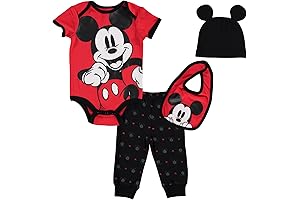 Mickey Mouse 4 Piece Outfit Set: The Perfect Ensemble for Little Mouseketeers
