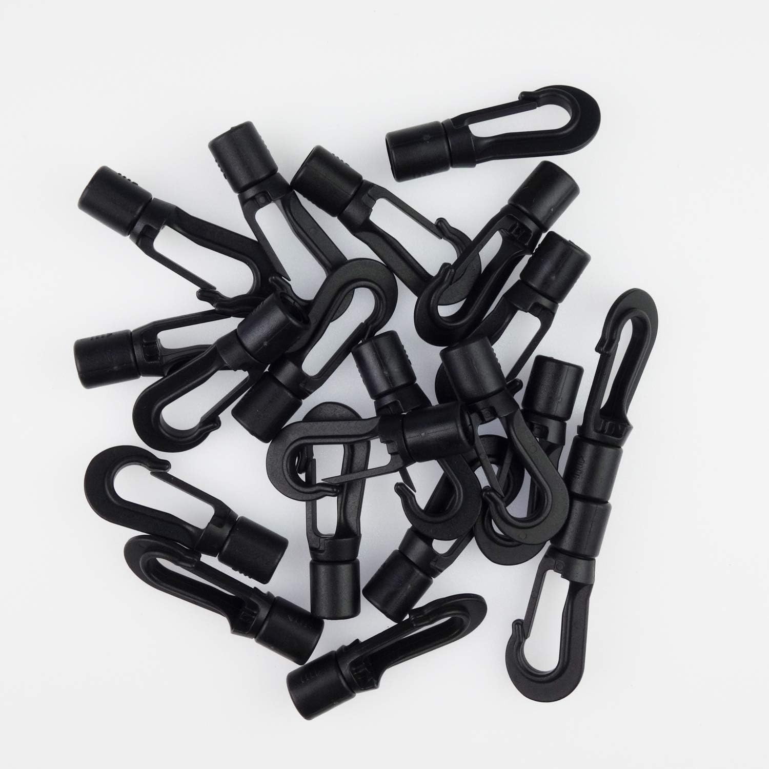 20 Pack Kayaks Bungee Shock Cord Hook for 3/16 inch Rope