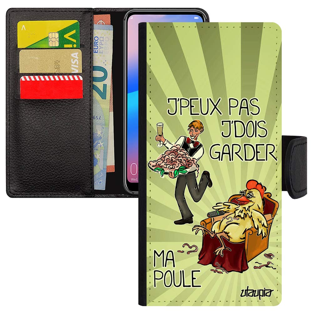 Coque iPhone 15 Pro Max humour poule cadeau idéal et drôle pour éleveur