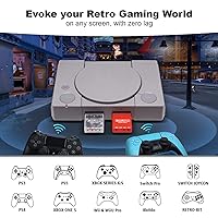 Vista 4 de Adaptador de controlador inalámbrico PS2PS1PS One - Compatible con actualización de firmware, BT de doble modo, configuración de mapa de teclas