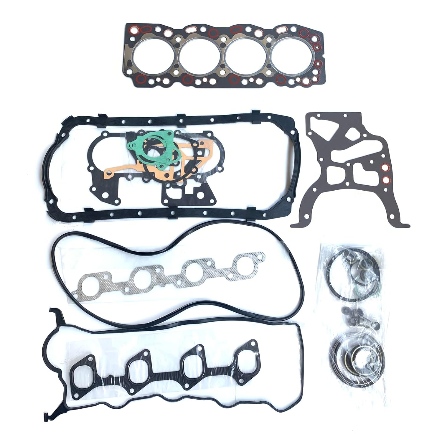 2LT 2L-T Engine Complete Gasket Set Full Gasket Set (Old Model) Compatible for Toyota Mark II Toyota Land Cruiser 4RUNNER 2.4 TD Car Spare Parts