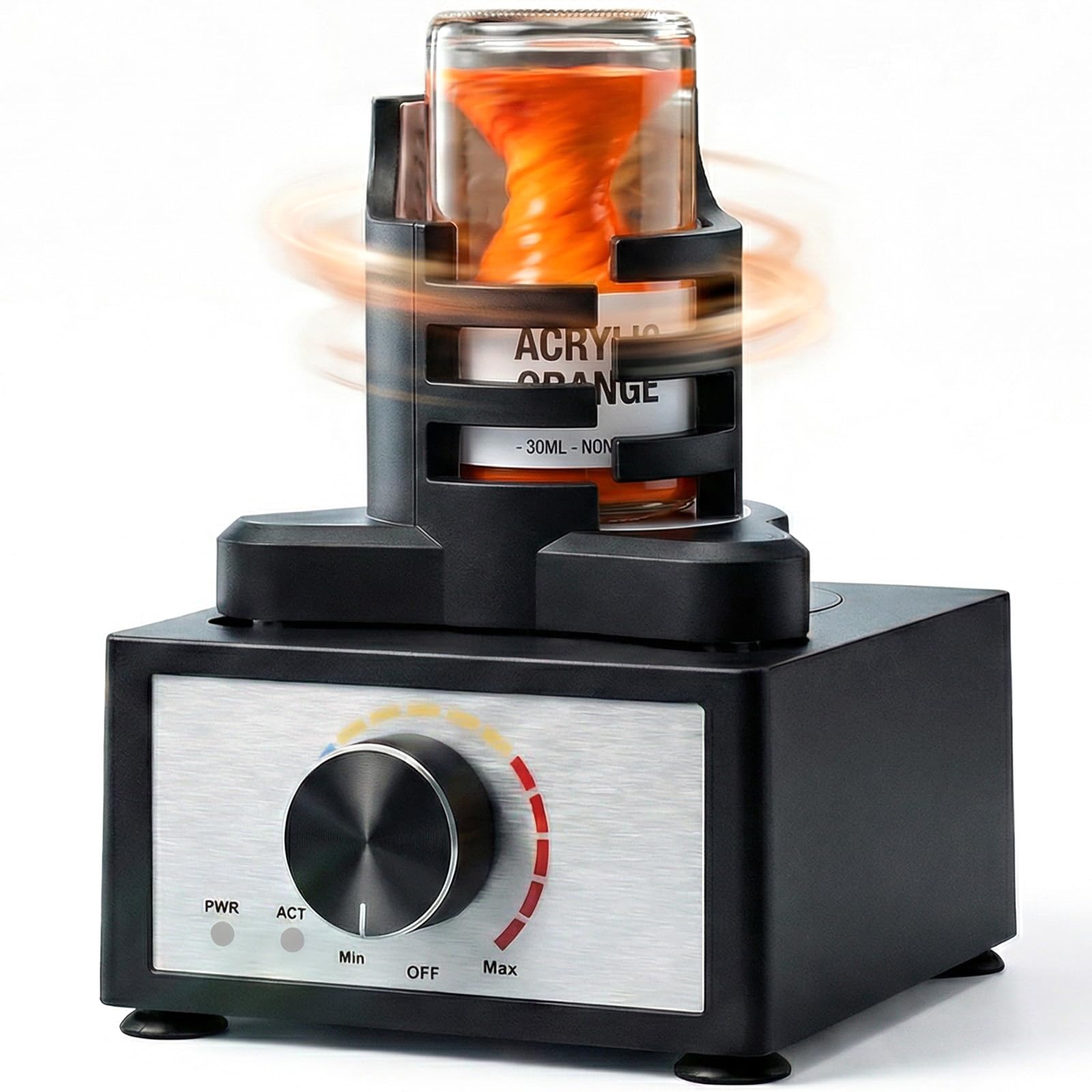 Vortex Mixer - Turbo Shaker, DIY Gundam Modell Farb Shaker, Geeignet für 10-100ml, Mischer 300-2400 U/min, für Farbe, Nagellack, Labor, Farben Acryl
