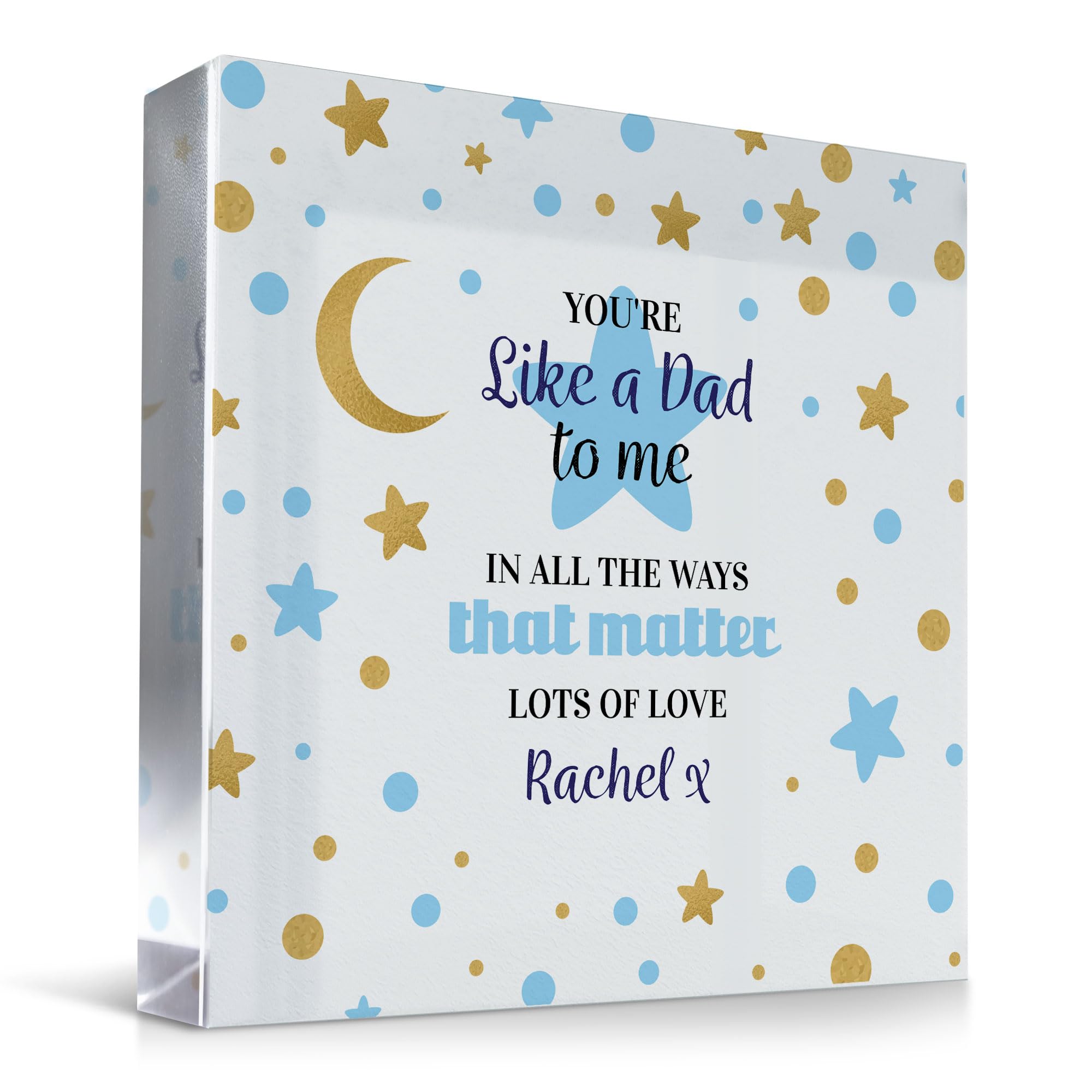 Red Ocean Personalised Thank You Gift For STEPDAD Gifts For Birthday Christmas Fathers Day Special Present From Daughter Like A Dad Thoughtful Gift For Step Dad Gift For Him Keepsake