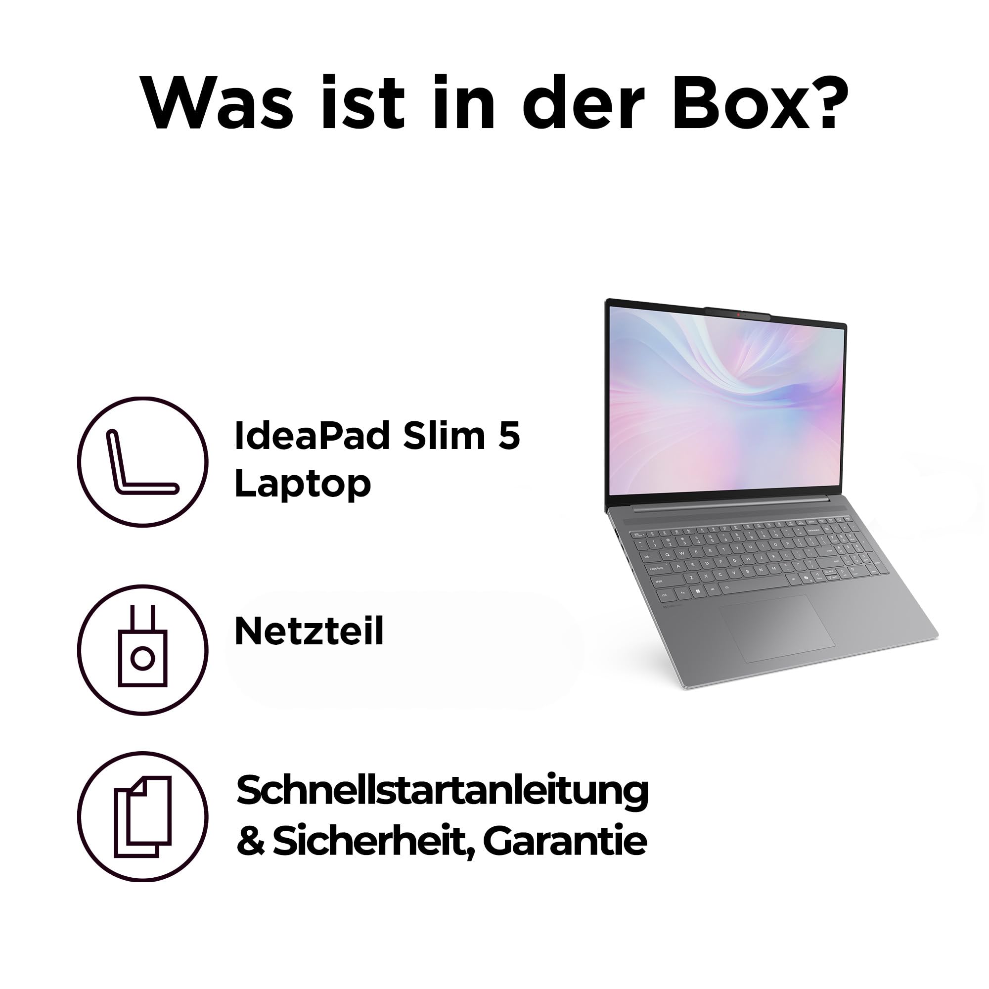 Lenovo IdeaPad Slim 5 Laptop 16" WUXGA AMD Ryzen AI 7 350 1TB SSD 16GB RAM AMD Radeon 860M Windows 11 Luna Grau