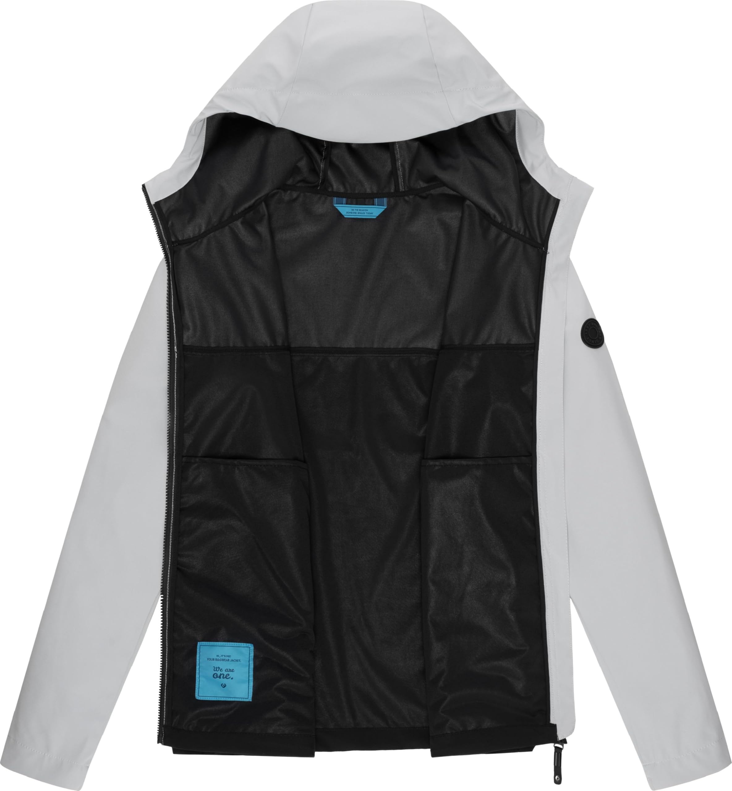 Ragwear Ultra-lekka męska kurtka przejściowa, krótka kurtka softshellowa, wodoszczelna (słup wody: 11 000 mm) z kapturem o wyglądzie blokującym kolor Shellwie Block YOUMODO S-4XL