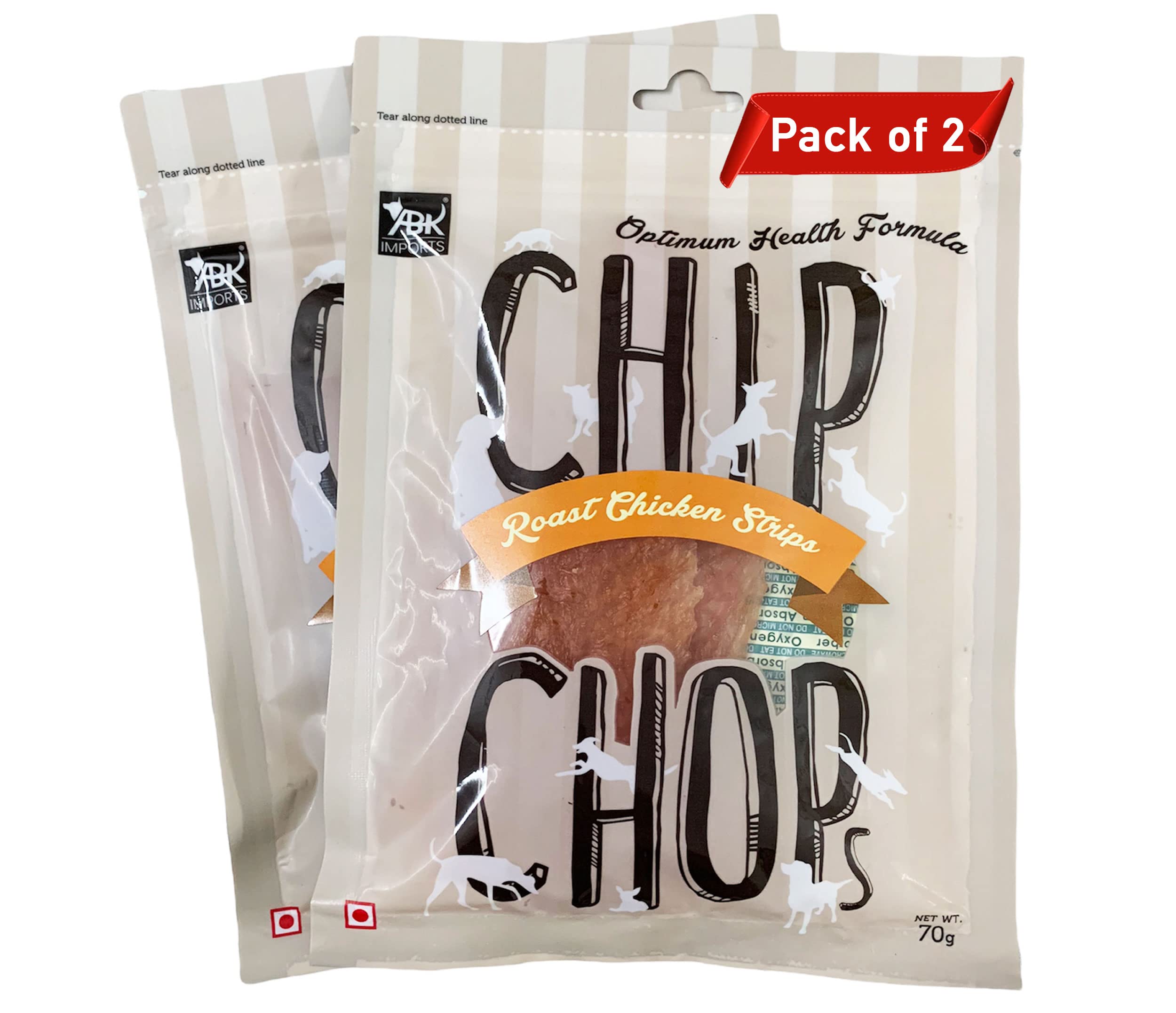 Chip Chops Chicken Dog Treats (Roast Chicken Strips, Pack Of 2), All Life Stages