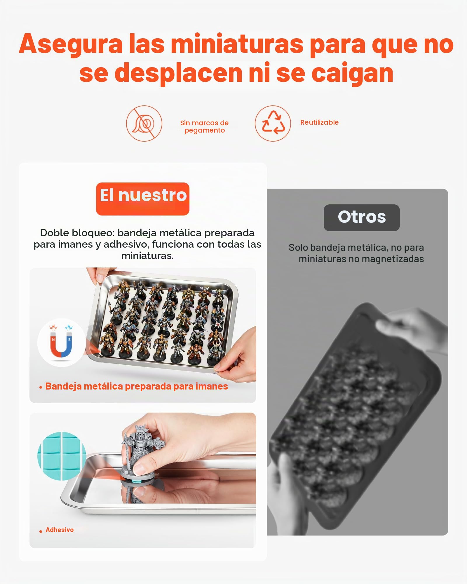 VEVOR Estuche de Almacenamiento para Miniaturas, Vitrina Expositora en Miniatura para Figuras de Acción con Puerta de Acrílico Carcasa de Madera Mango y Cerradura, 5 Bandejas Magnéticas, Colecciones