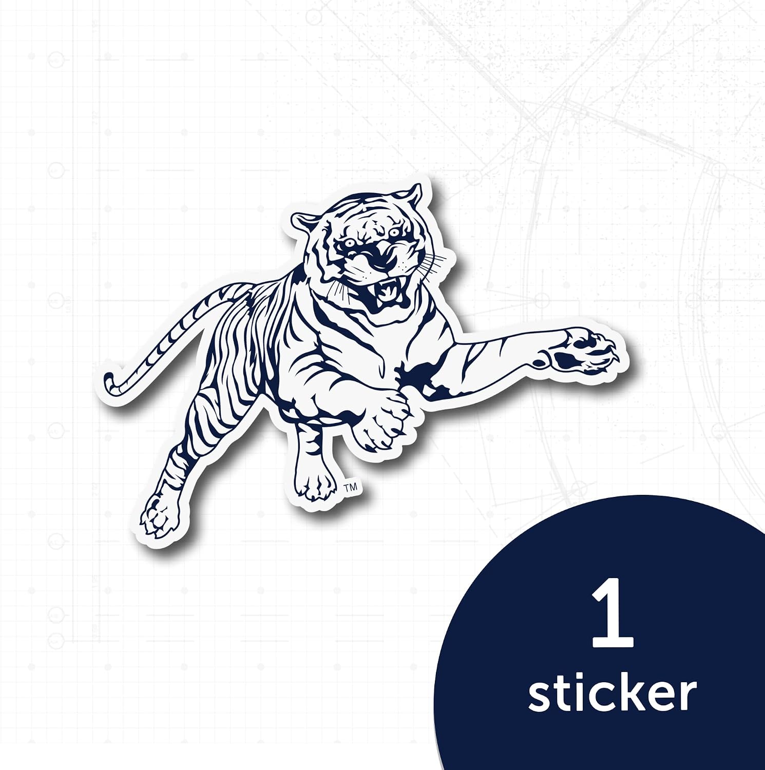 Desert Cactus Jackson State University Sticker J-State JSU Tigers Vinyl Decal Laptop Water Bottle Car Scrapbook (IND 00037A)