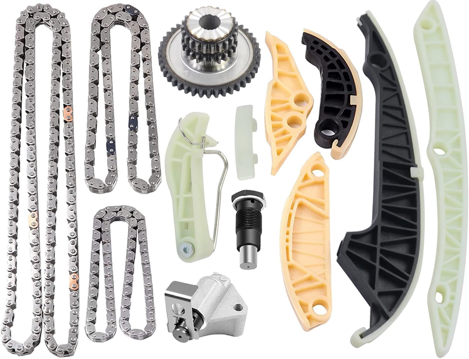 GELUOXI 06H109469 Timing Chain Gear Kit Replacement for 2009-2015 VW Jetta Tiguan Golf GTI Passat CC Beetle Audi A4 A6 Q5 TT 2.0 TFSI TSI