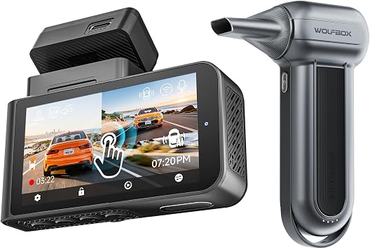 WOLFBOX MF100 Electric Air Duster & X3 2.5K Dash Cam