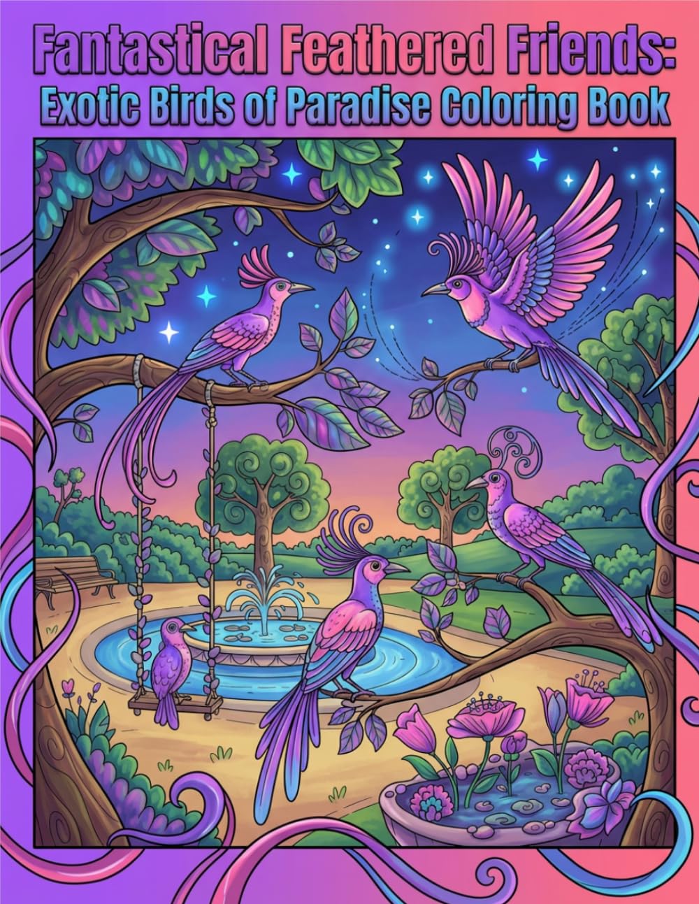 Fantastical Feathered Friends Coloring Book: Exotic Birds of Paradise