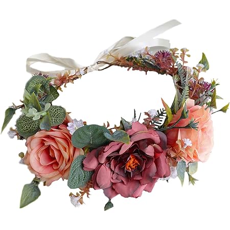 Womens Oktoberfest Hat Women Floral Crown Rose Flower Headband
