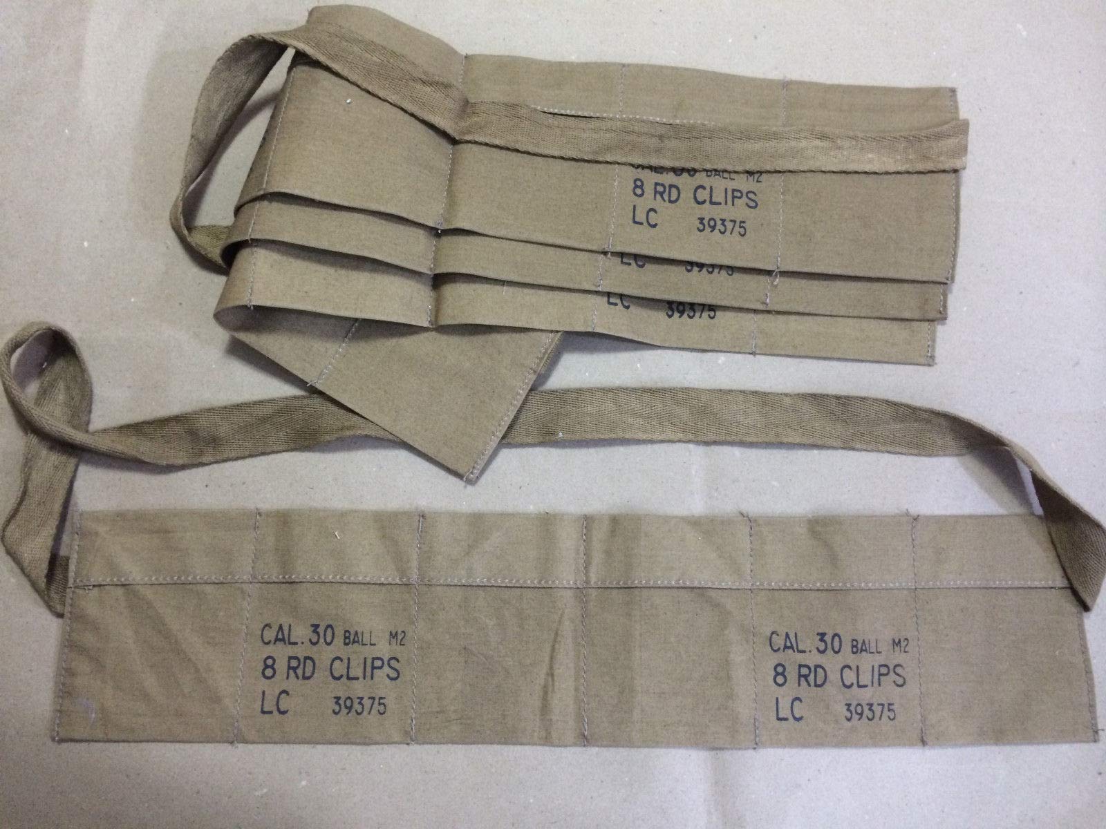 Buy WWII US Army Cloth Bandolier for M1 Garand (Reproduction) X 10