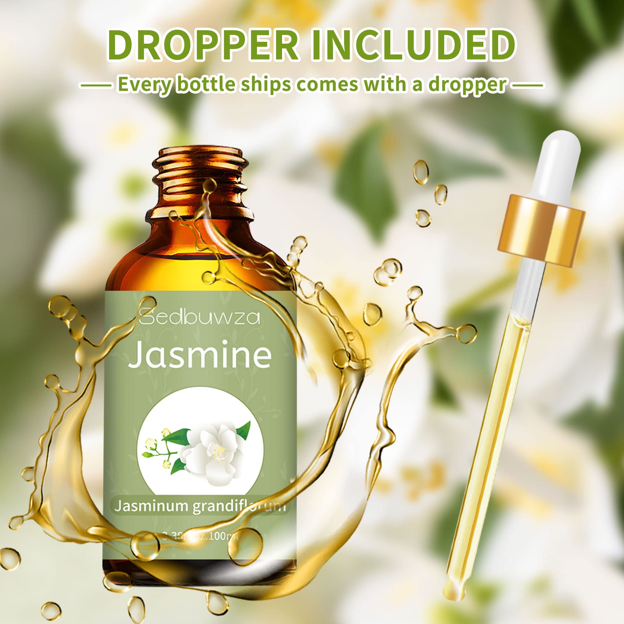 Amazon.co.jp: Sedbuwza ジャスミン エッセンシャルオイル100ML精油