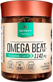 Ômega Beat TG Concentrado + Coq10 Nutrify 60 Cápsulas