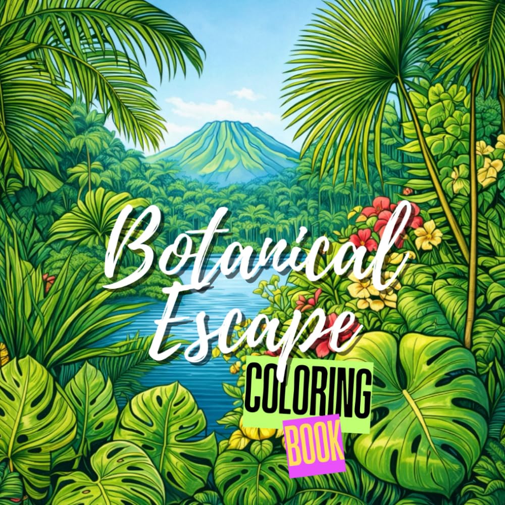 Botanical Escape: Highly Detailed Floral and Nature Coloring Book for Stress Relief