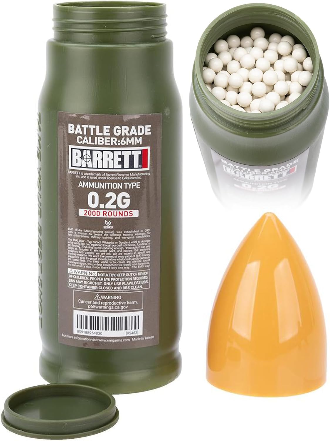 Evike Airsoft - EMG Barrett Licensed Battle Grade 6mm Airsoft BBS