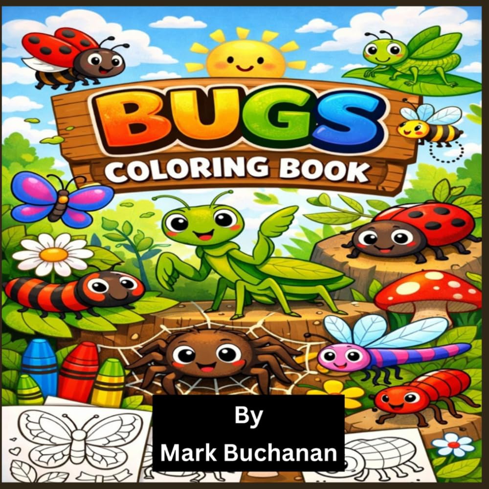 MY BIG BOOK OF BUGS: LET’S EXPLORE THE TINY WORLD OF BUGS. GRAB YOUR CRAYONS AND LET’S BRING THESE LITTLE CREATURES TO LIFE