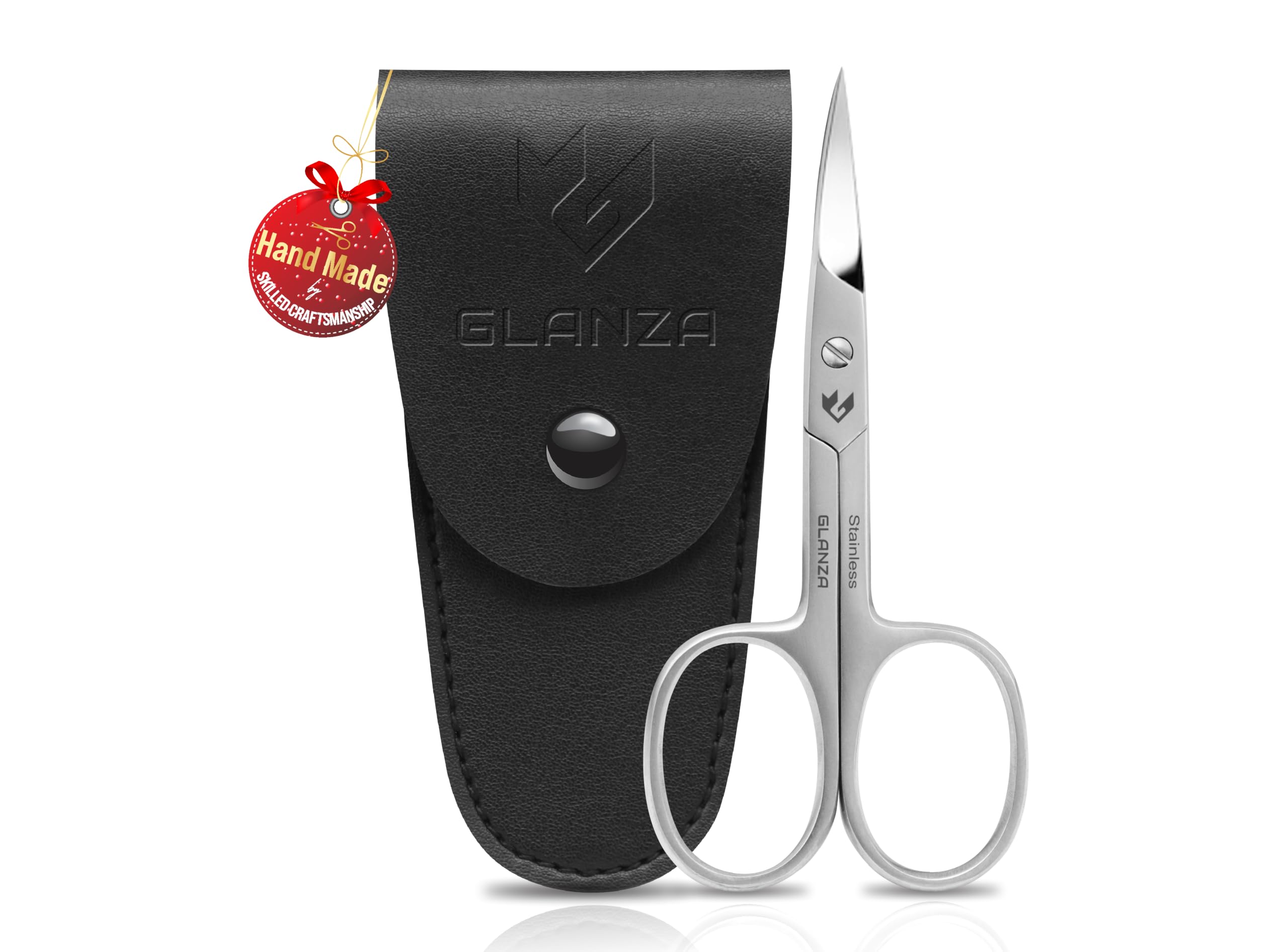 Curved Nail Scissors Sharp Stainless Steel Eyebrow Mustache & Beard Scissor