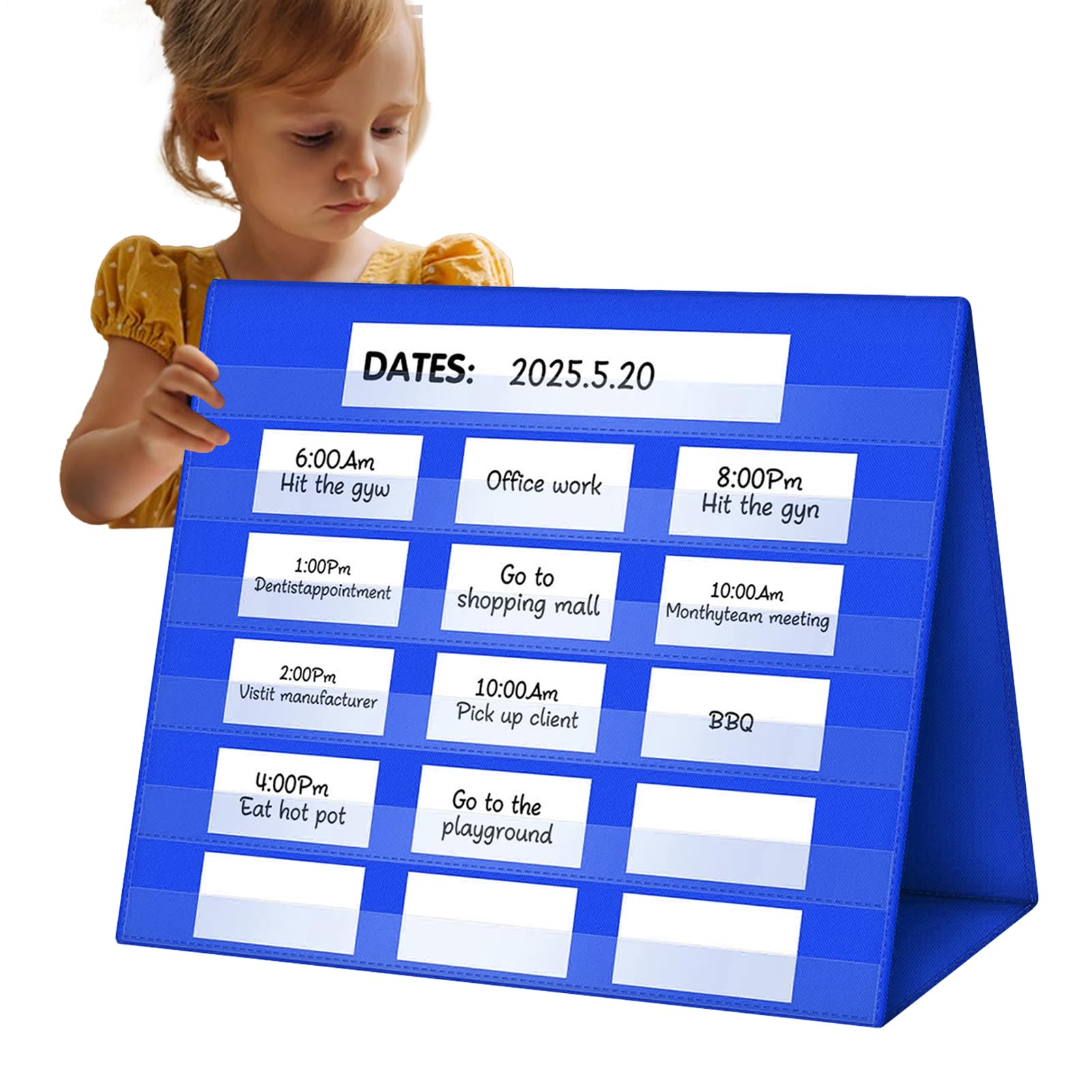 Tableau à Poches Debout pour Enseignants - de Classe Recto-Verso, Panneau d'Affichage Pliable | Outil Éducatif pour enfant, Organisation des Enseignants, Apprentissage en Maternelle