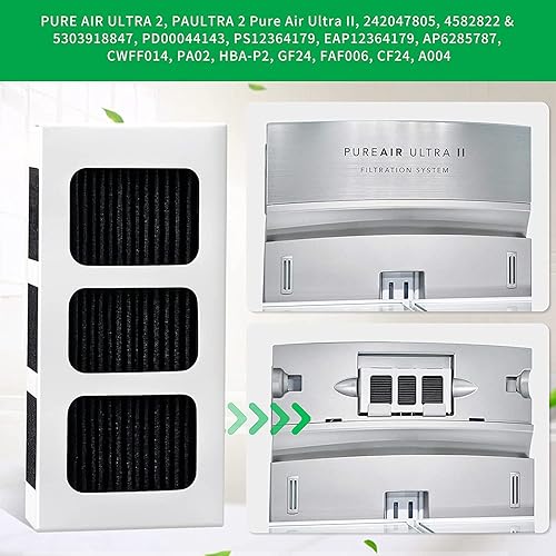 Miniatura 2 de KEEPOW Paultra2 Frigidaire - Filtro de aire para refrigerador Frigidaire Gallery Pure Air Ultra II Electrolux 242047805 5303918847 EAP12364179 Pure
