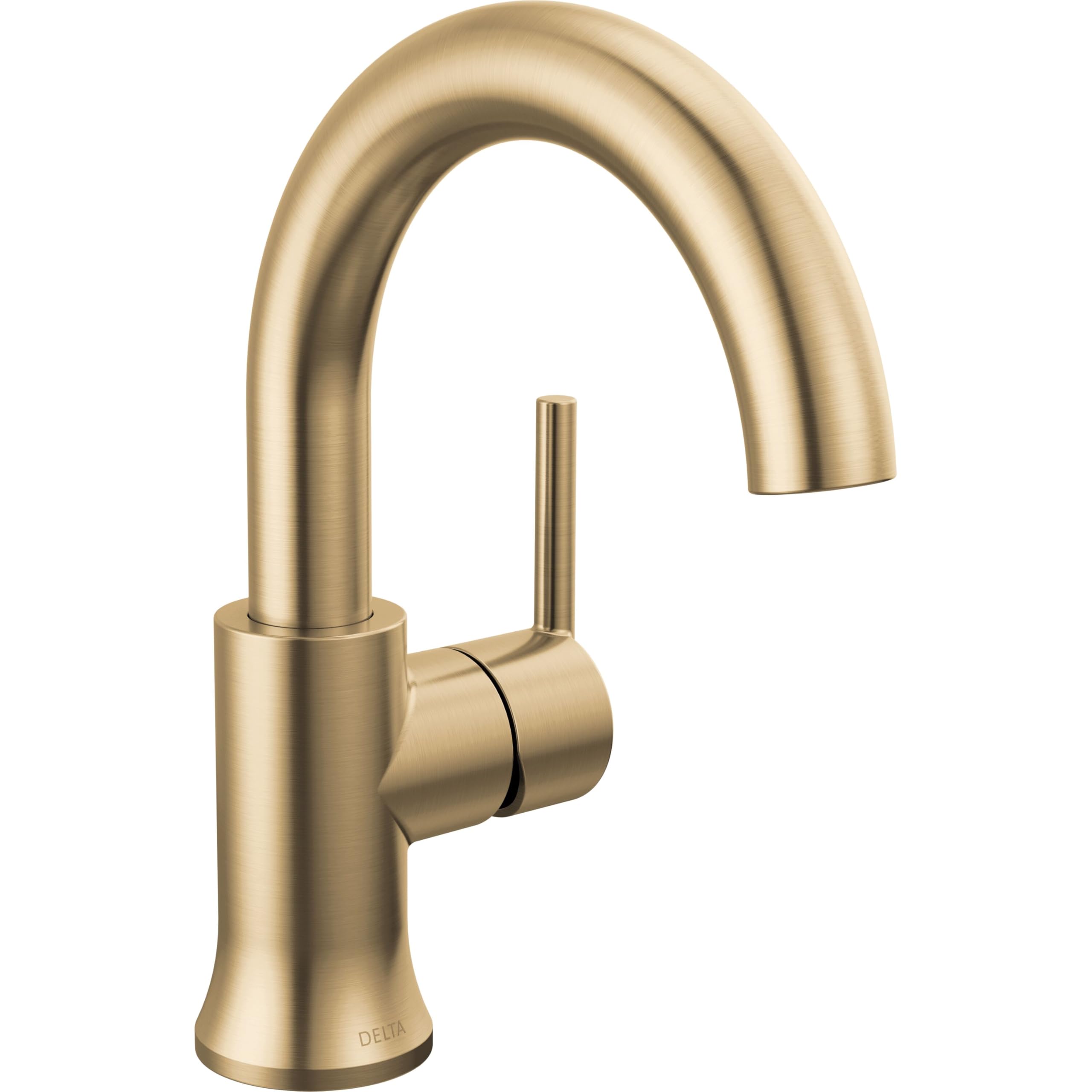 Delta Faucet Trinsic Single Hole Bathroom Faucet, Gold Bathroom