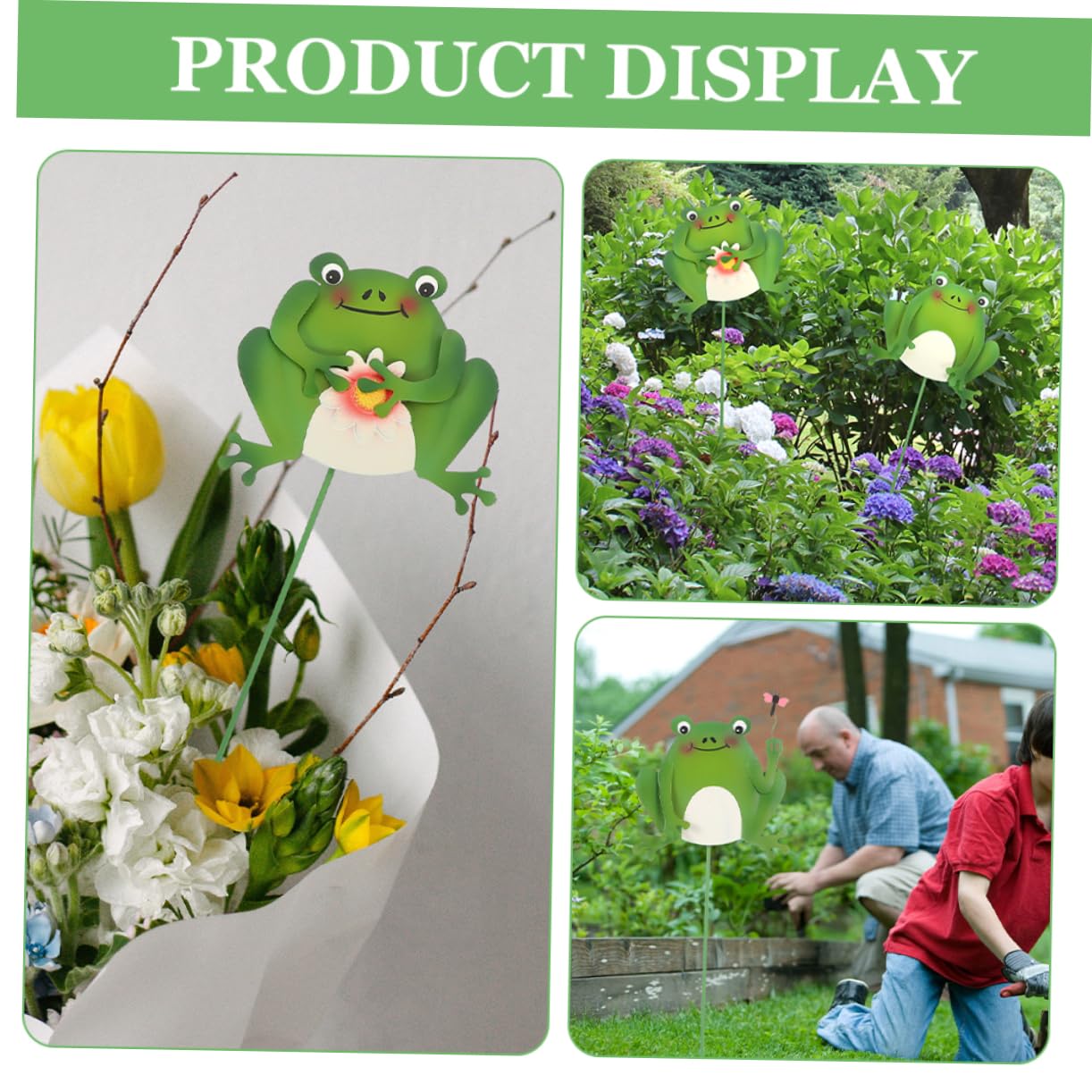 Supvox 15stücke Teiliges Gartenstecker Mit Dekorativen Fröschen Iron Flowerpot Stakes Für Garten Und Terrassendekoration Geschenkidee Für Gartenliebhaber