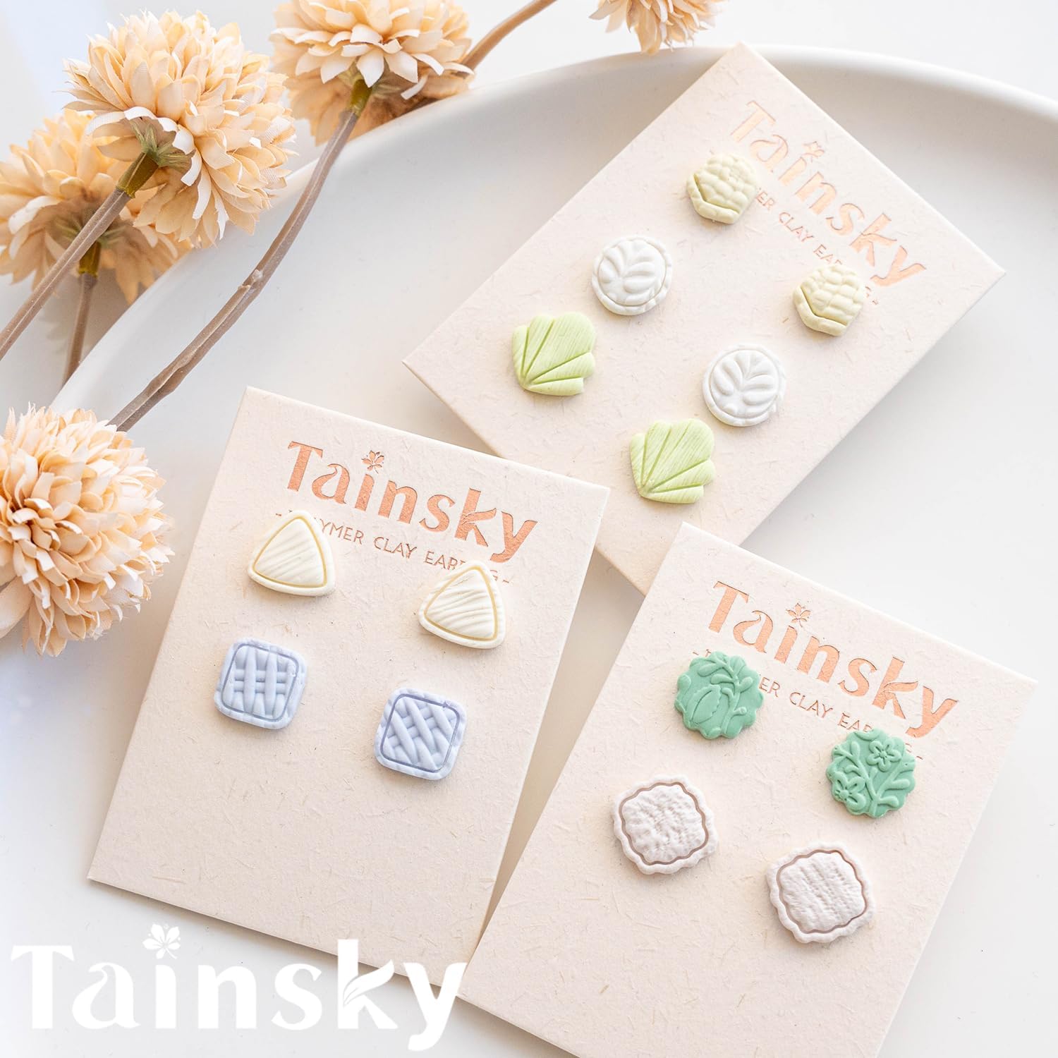 TAINSKY Organic Shape Clay Earring Cutters, 14 Pcs Boho Polymer Clay Cutters - Image 6
