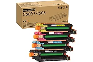 C600 C605 Drum Cartridge Replacement Compatible with Xerox 108R01486 108R01487 108R01488 for...