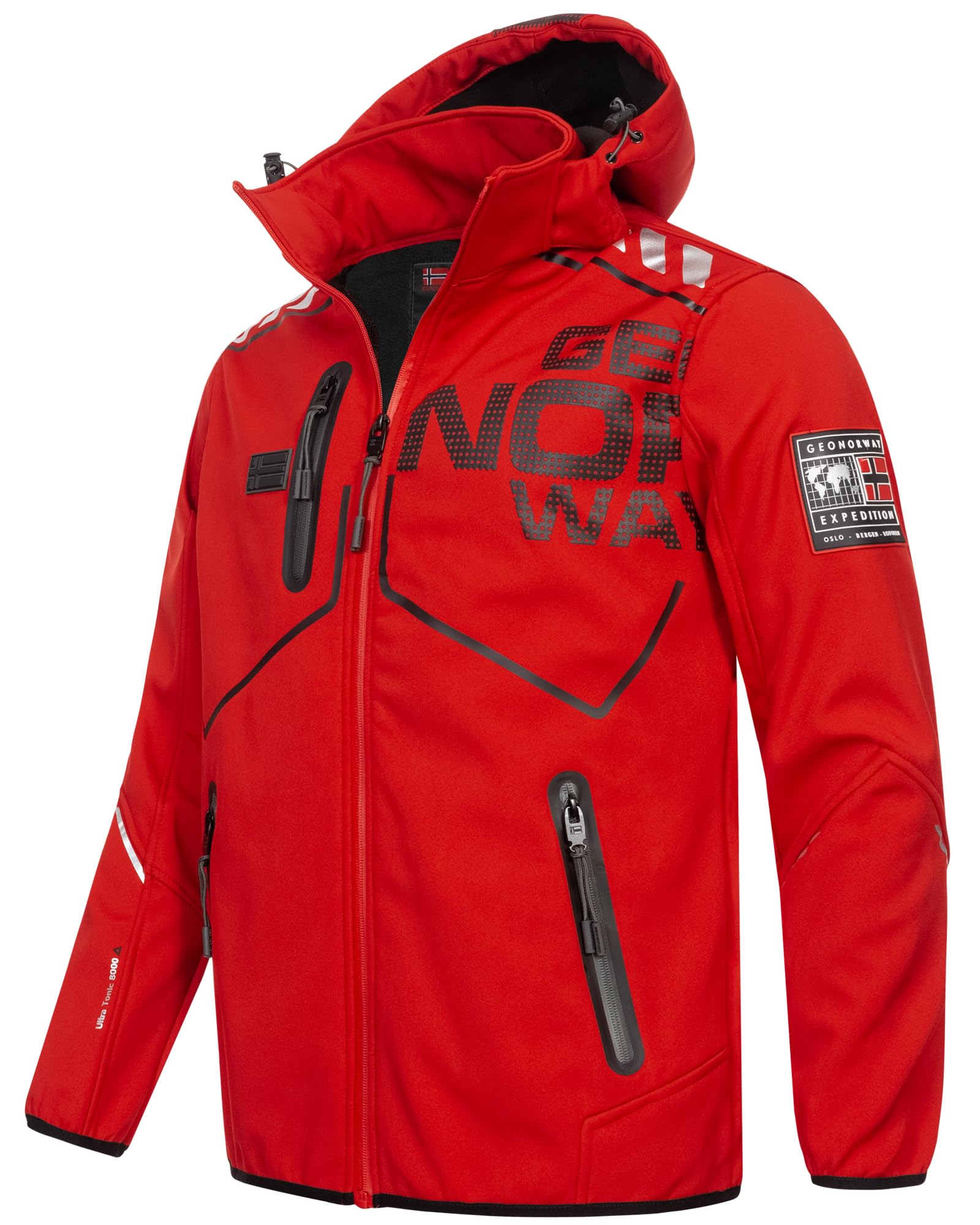 Geographical Norway Męska kurtka przejściowa, kurtka softshell, wiatrówka, deszcz, wiosna, produkcja FVS