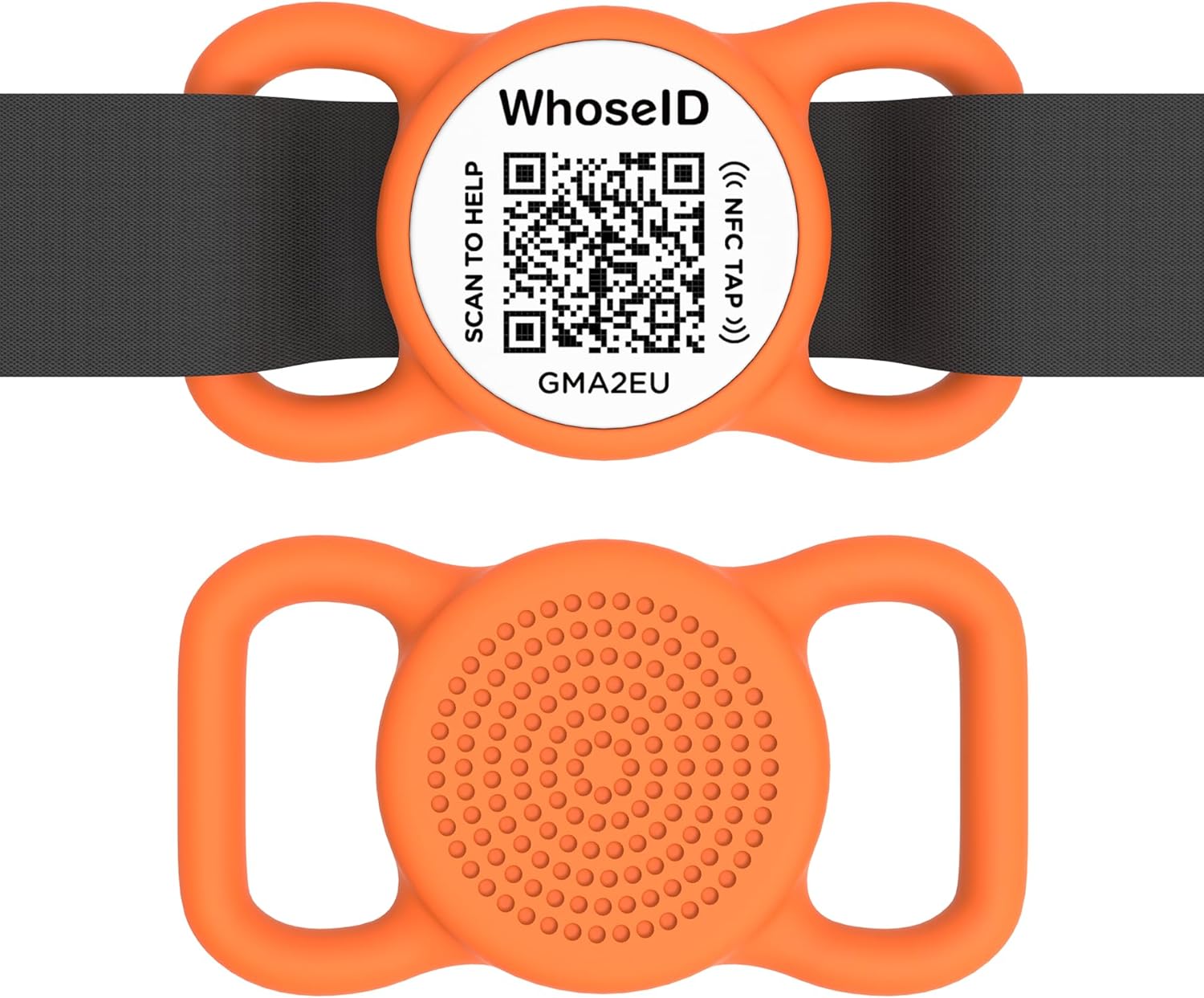 QR Code Dog Tag with NFC, Personalized Silicone Dog ID Tag, Modifiable Pet Online Profile, Multiple Emergency Contact, Scan QR Code Send Pet GPS Location Email (Regular, Orange) QR Code Dog Tag with NFC, Personalized Silicone Dog ID Tag, Modifiable Pet Online Profile, Multiple Emergency Contact, Scan QR Code Send Pet GPS Location Email (Regular, Orange)