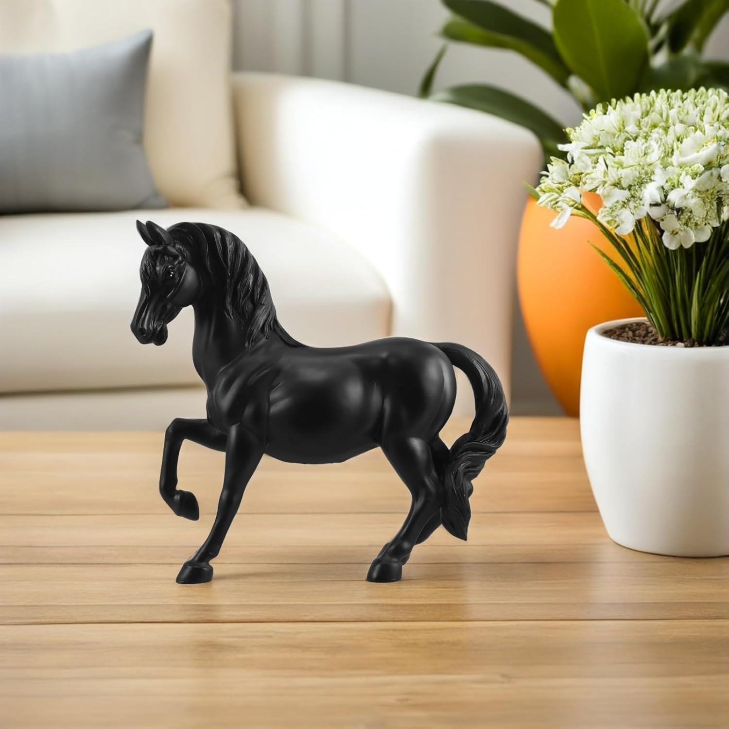 Resin Money Bank: Horse Coin Storage Jar Piggy Bank Savings Keeper for 2026 Chinese New Year Party Supplies and Home Decor