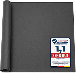 Hinrichs Antirutschmatte Auto 120 x 100 cm - Kofferraummatte zuschneidbar & wasserdicht - Anti Rutsch Matte, Schmutzfangmatte & Schubladenmatte - Gummimatte Kofferraum - Unterlage für Hundebox