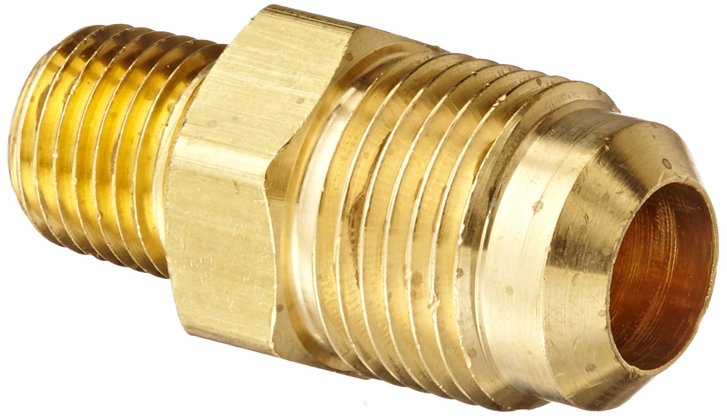 Eaton Weatherhead 48X8X4 Brass CA360 SAE 45 Degree Flare, Adapter, 1/4
