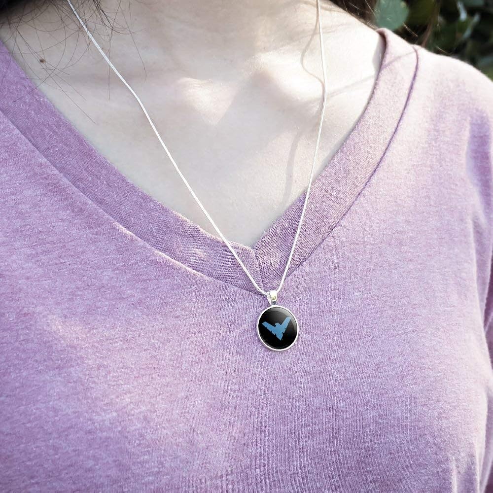 Catena In Argento Sterling Di Royal Copenhagen Con Ciondolo In Porcellana E Occhio Di Tigre