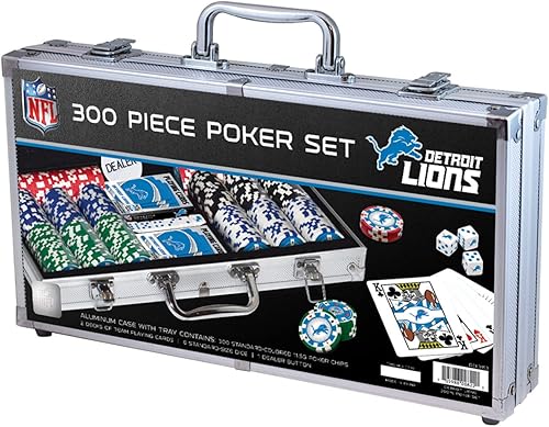 Masterpieces NFL - Juego de fichas de póquer unisex para adultos, 300 piezas estilo casino