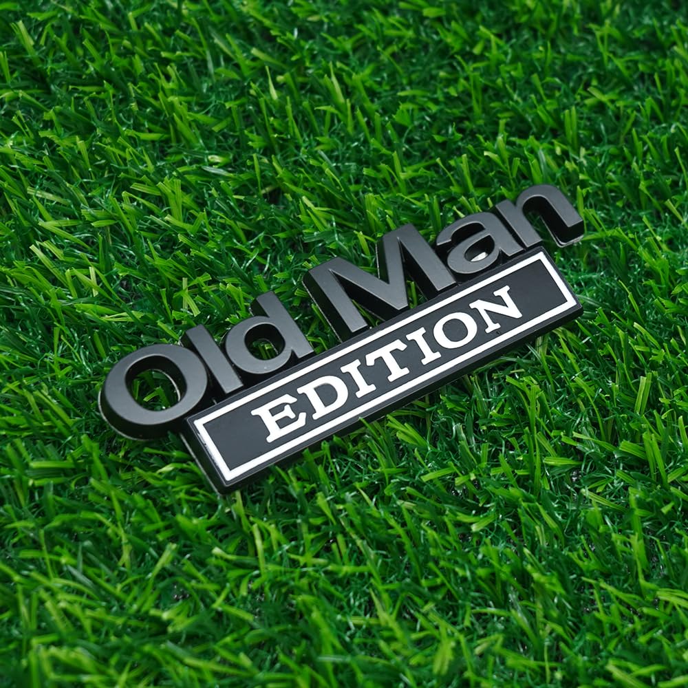 Truck Accessories For Men Ebay 2Pcs Old Man Edition Car Stickers Emblem Metal Badge Bumper Decals For Cars Truck SUV Side Or Rear Tailgate Name Plate Sticker (Chrome Red Old Man Edition