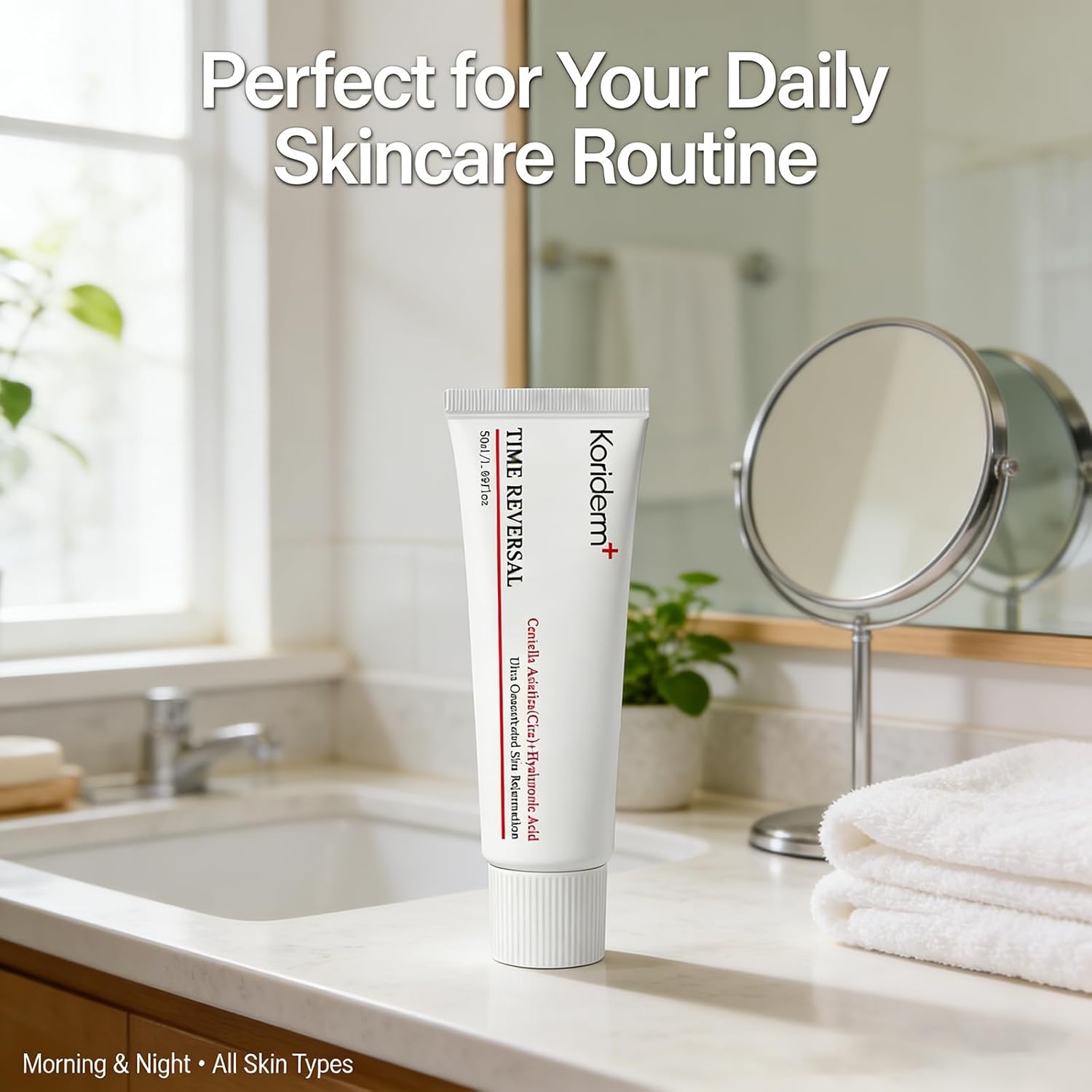 All-In-One Skin Moisturizer Cream for Face, Korean Lotion - Nourishing, Hydrates, Firms & Reduces Wrinkles with Centella Asiatica (Cica), Collagen & Hyaluronic Acid (1Pc) - Image 8