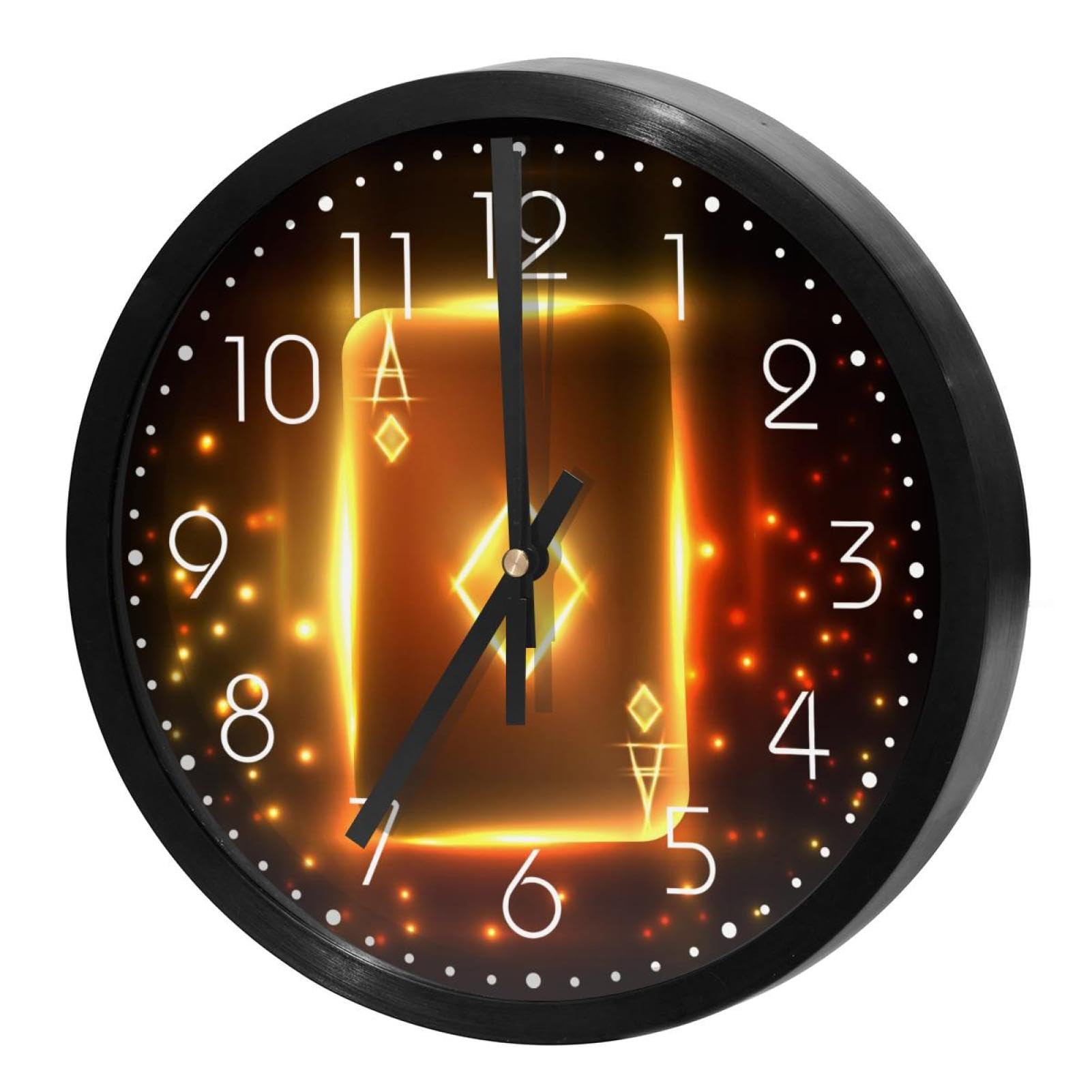 Horloge murale silencieuse quartz sans tic-tac ronde pour maison et école