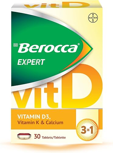 Berocca Expert Vit D - 30 Tablets (Vitamin D, Calcium abd Vitamin K2)