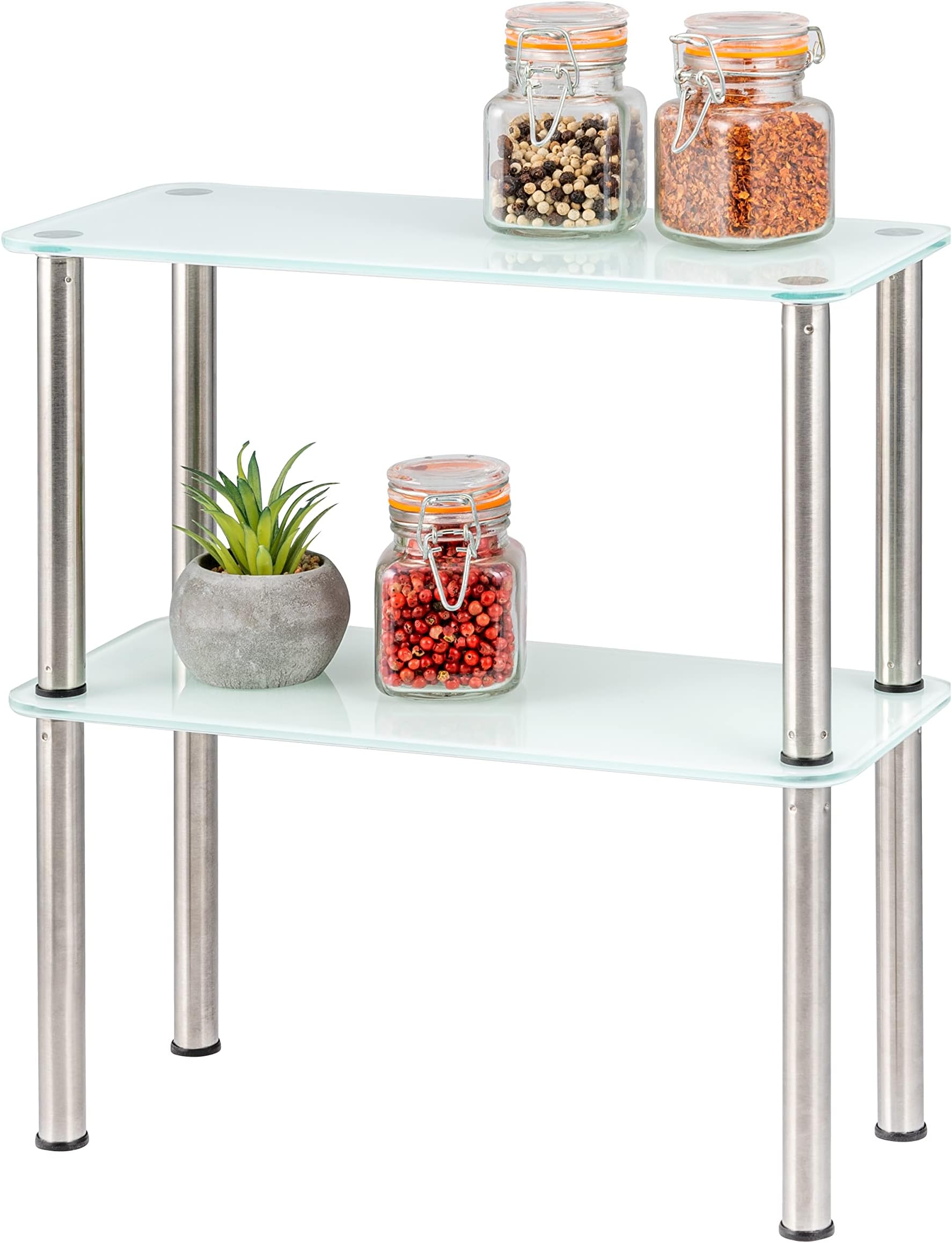 Table D'appoint Bamble Avec 2 étagères Panneau De Particules Métal 46 X 30 X 76 Cm Effet Bois Noir En Casa 91285669