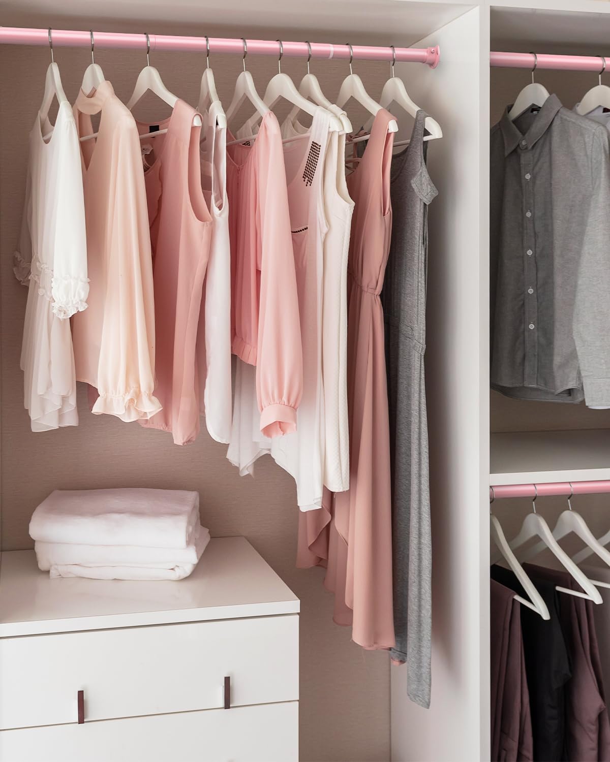 Snapklik.com : Closet Rods For Hanging Clothes, 17 To 99 Inches ...