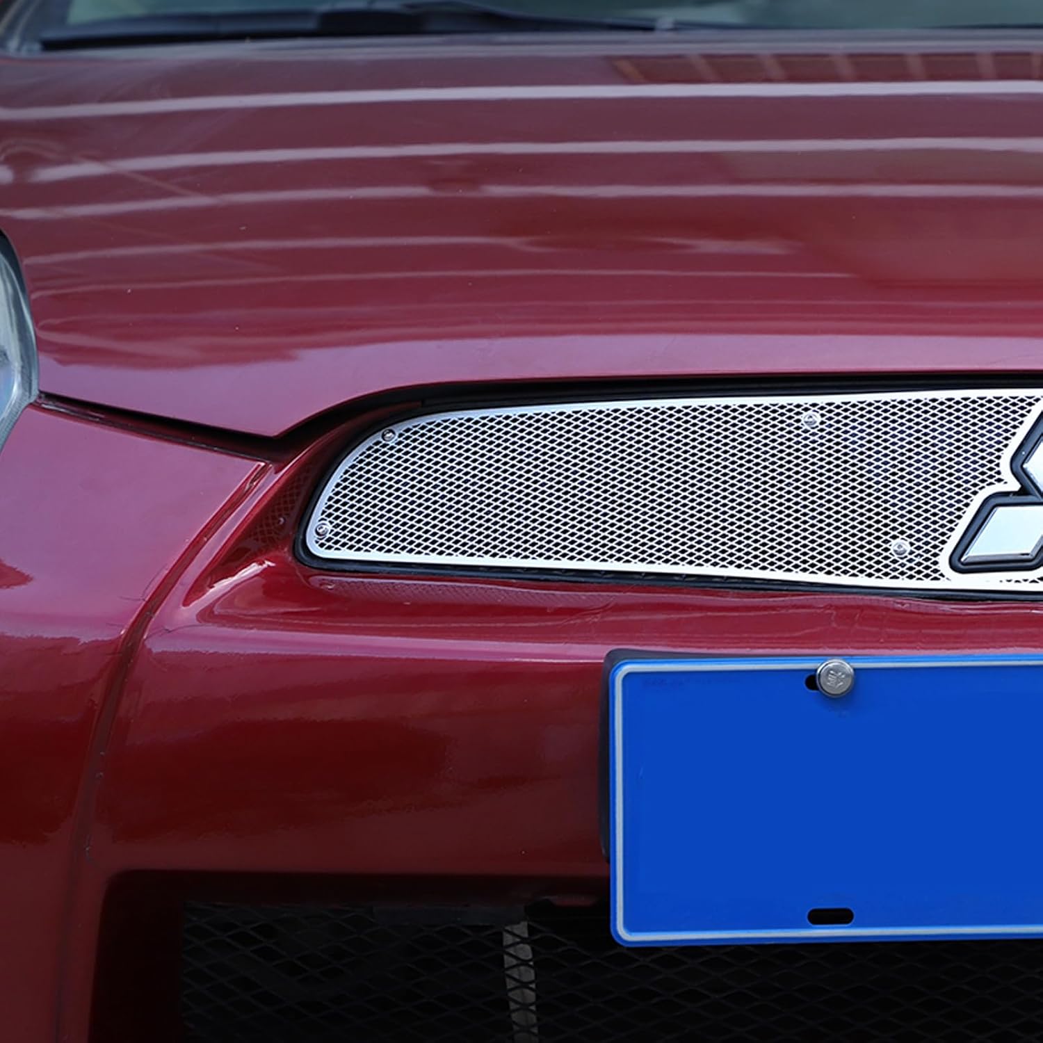 Car Front Bumper Air Intake Grille Mesh Cover Compatible with Mitsubishi Eclipse 2006-2011 Stainless Steel 1PCS,Front Radiator Honeycomb Prevent Insects Grill Guard (Style A, Silver)