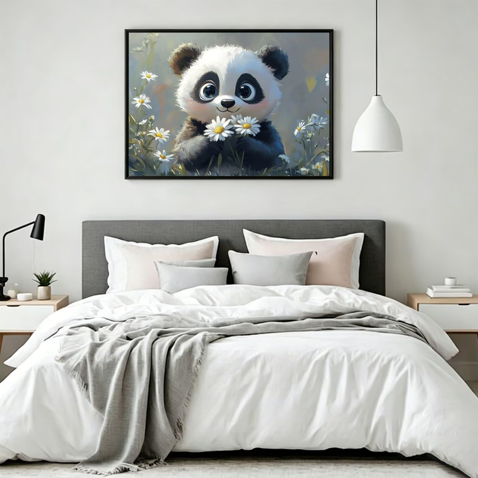 Pintar por Numeros panda Pinturas Acrilicas planta Pintura por Numeros Adultos Lienzos para Pintar, Pintura Acrilica Manualidades, Decoración para Hogar, Regalos Cumpleaños, 90x120cm Sin Marco, q-904