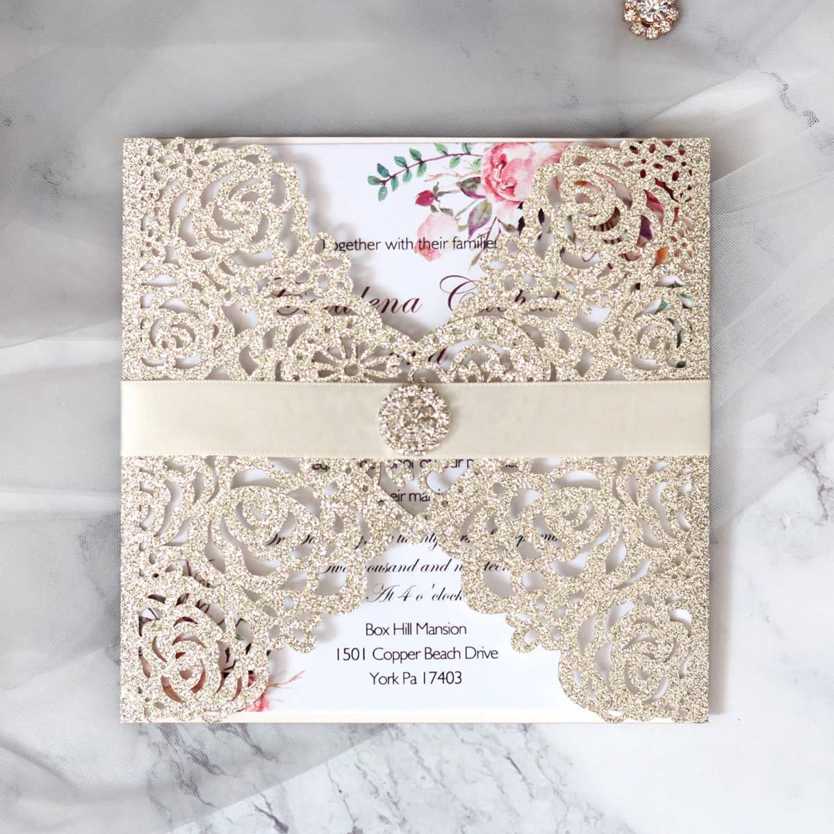 Invitation de mariage luxe or : célébrez votre amour avec éclat