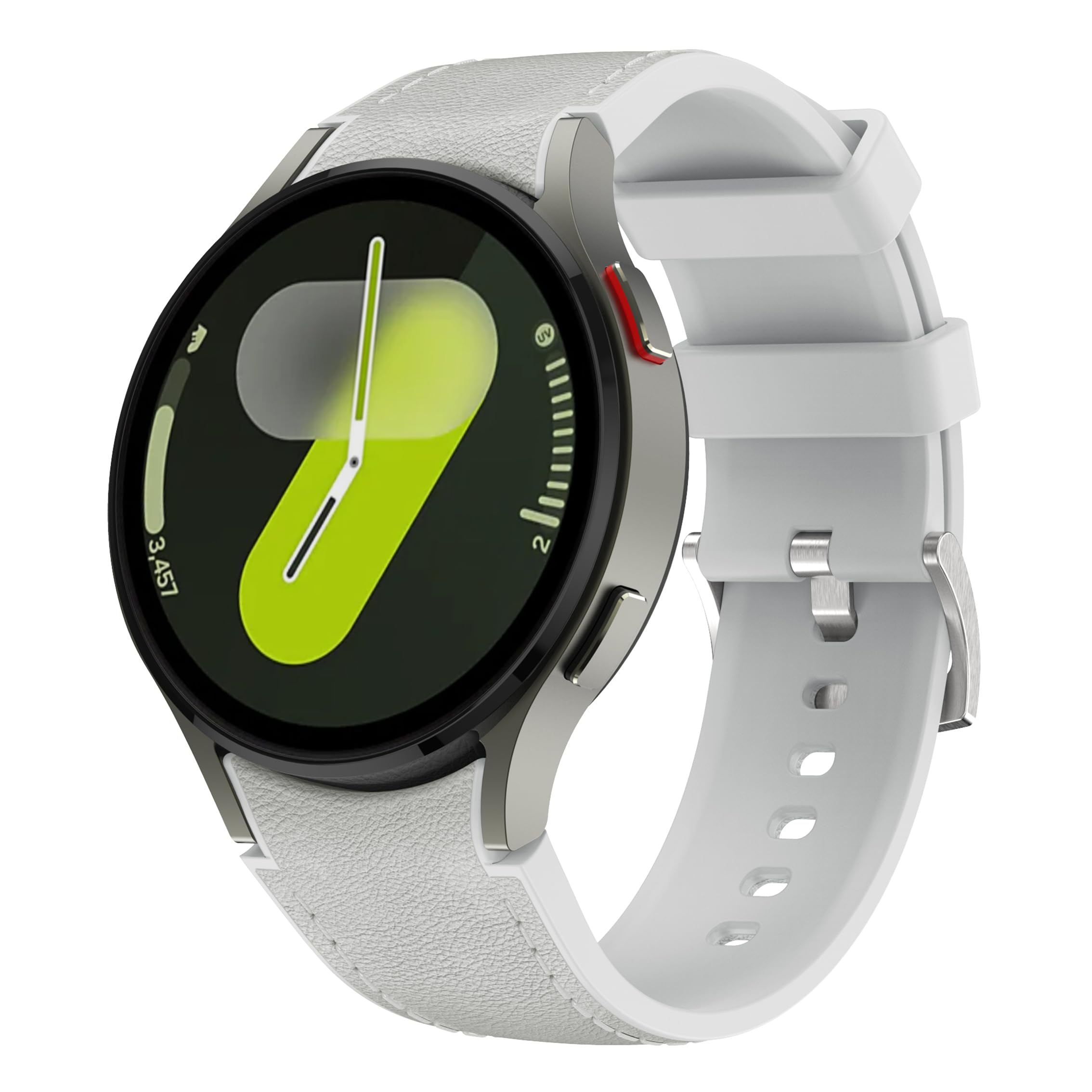 革の時計バンド適用するSamsung Galaxy Watch 7/6/5/4/FE 40mm 44mmに対応、隙間のない本革ストラップ対応Galaxy Watch6 Classic 43mm 47mm/Galaxy Watch5 Pro 45mm用のクイックリリース腕時計ベルト