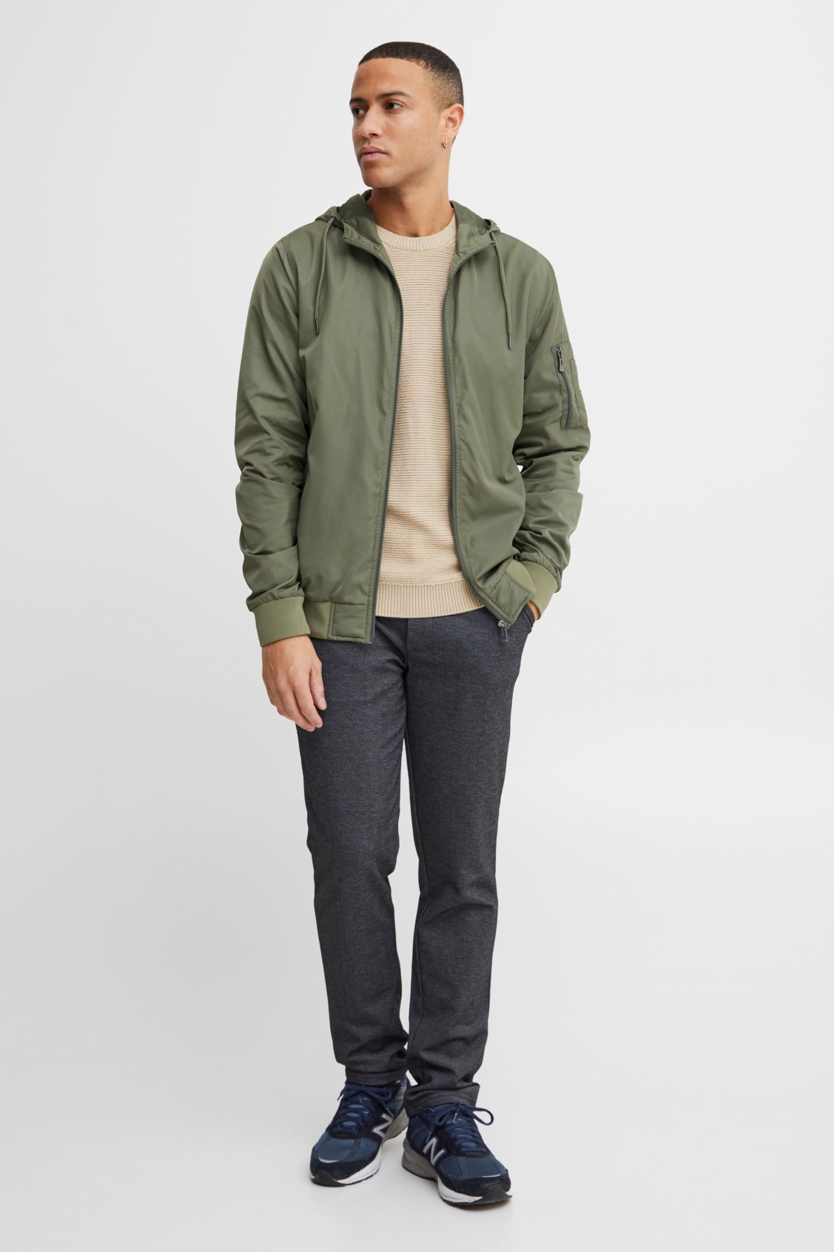 BLEND Razy Chaqueta De Entretiempo Abrigo para Hombre con Capucha