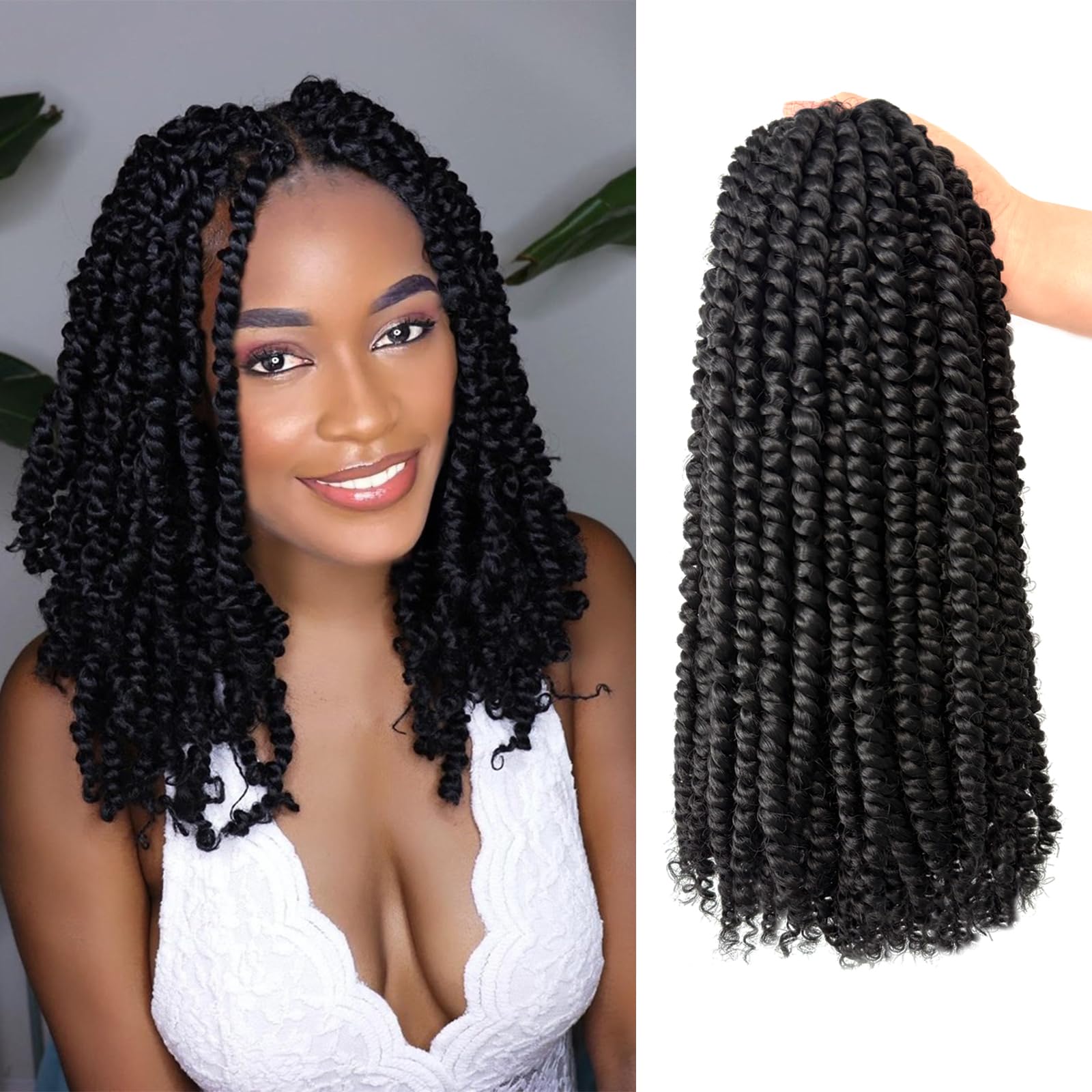 Amazon.com : Sunsmilely 8 Packs Passion Twist Hair Pre Twisted 14