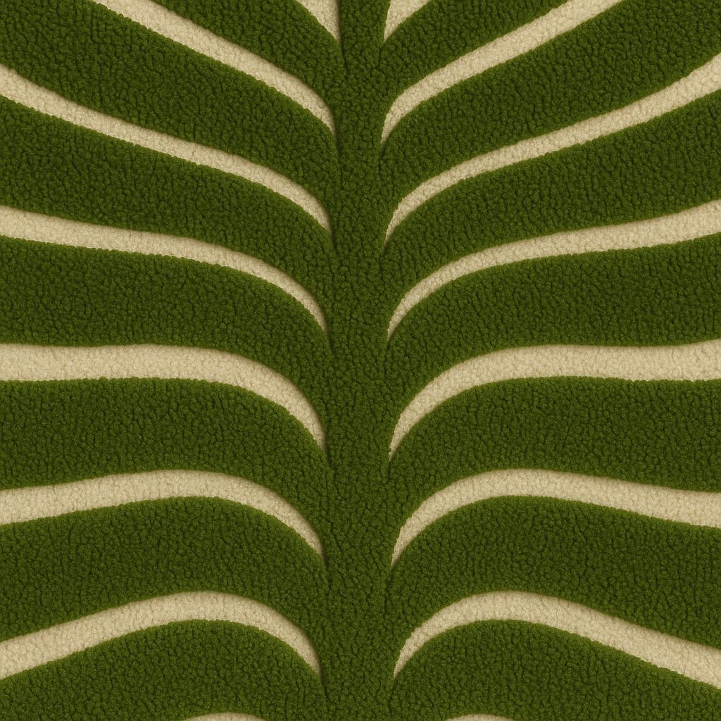 Hand Tufted Modern Aesthetic Beige Wool Rug Wool Rug